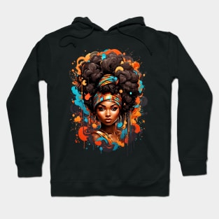 Black Woman Tribal Hip Hop Afro fashionable design Hoodie